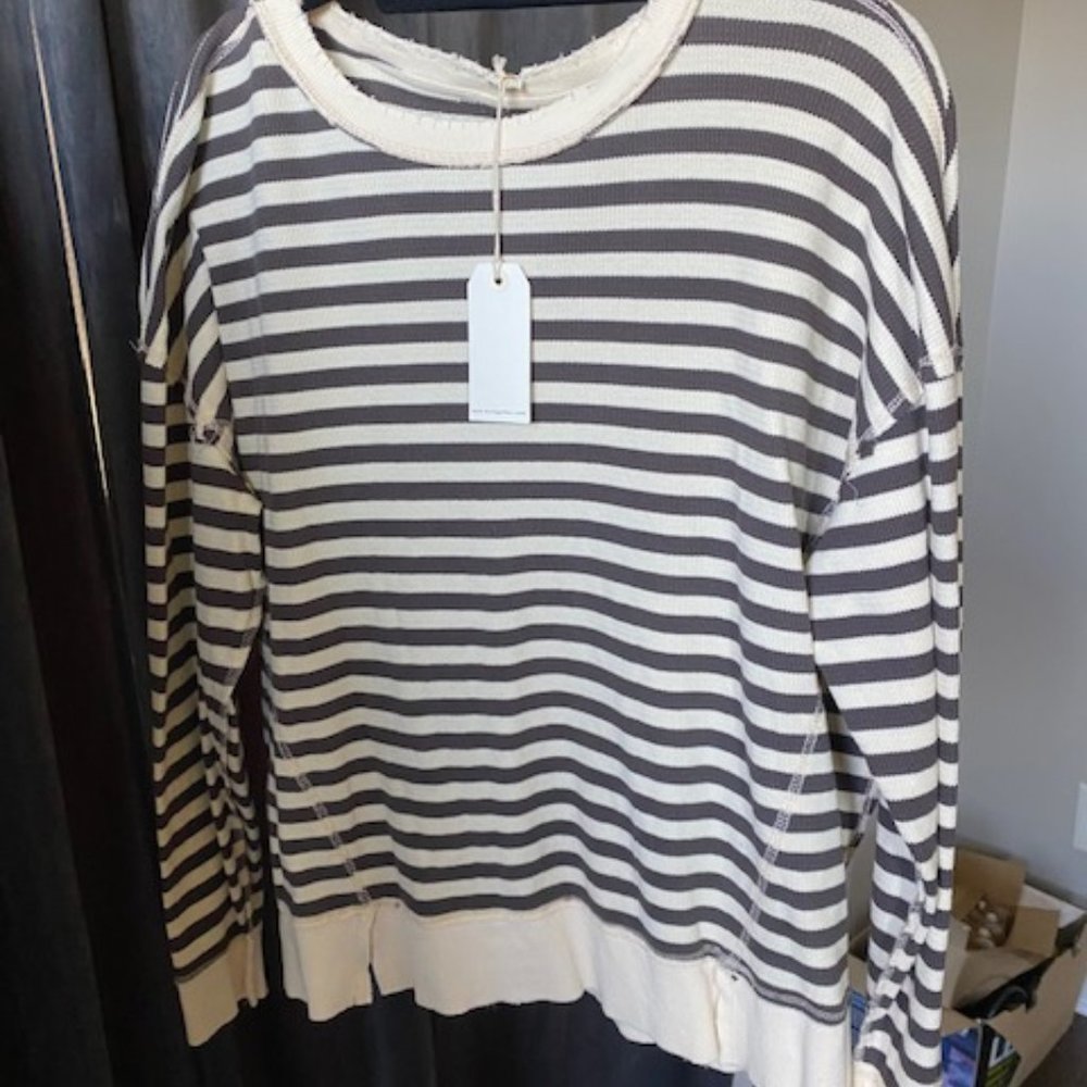 NWT Womens ByTogether Top Cream and Brown Size Size S